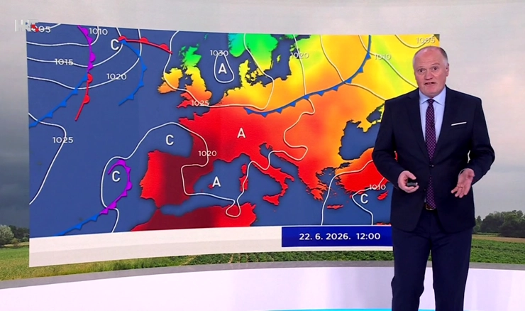 Vremenska prognoza za 22. 6. 2026.